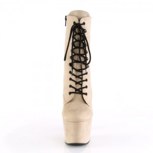 Beige Pleaser Adore-1020FS Women's Boots | AY0285497