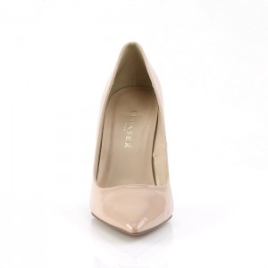 Beige Pleaser Classique-20 Women's Pumps | WV9206543