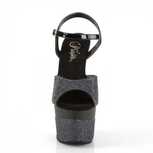 Black Pleaser Adore-709-2G Women's Sandals | OP7351849