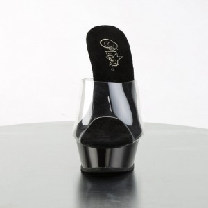 Black Pleaser Allure-601 Women's Slides | CH1297485