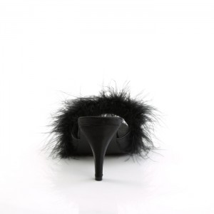 Black Pleaser Amour-03 Women's Slides | MS4273159