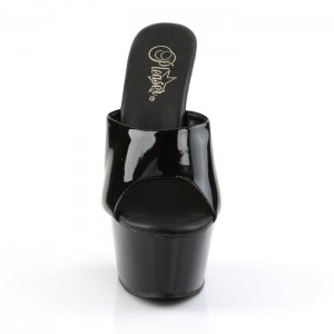 Black Pleaser Aspire-601 Women's Slides | XI7150896