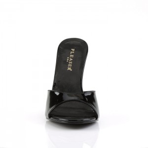 Black Pleaser Classique-01 Women's Slides | VD3018592