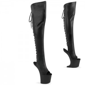 Black Pleaser Craze-3019 Women's Boots | QZ1476532