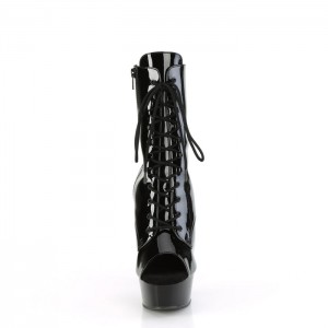 Black Pleaser Delight-1021 Women's Boots | ZH8375426