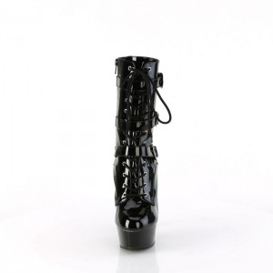 Black Pleaser Delight-1043 Women's Boots | FA2601958