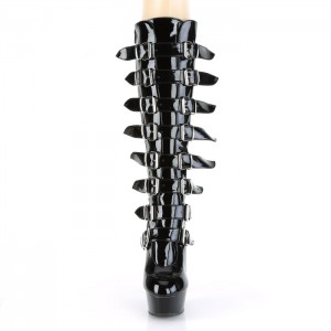 Black Pleaser Delight-2049 Women's Boots | TU2703681