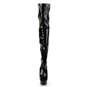 Black Pleaser Delight-3017 Women's Boots | BF6254097