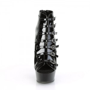 Black Pleaser Delight-600-11 Women's Boots | TY0268453