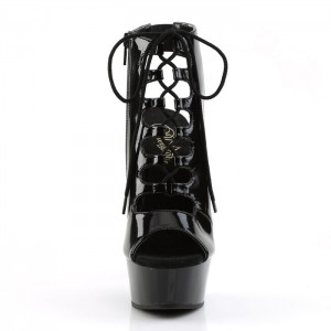 Black Pleaser Delight-600-20 Women's Boots | JR5264930