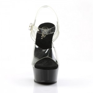 Black Pleaser Delight-608 Women's Sandals | RM4036781