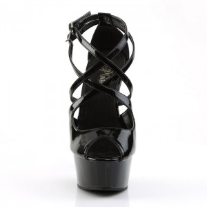 Black Pleaser Delight-612 Women's Sandals | JH4107329