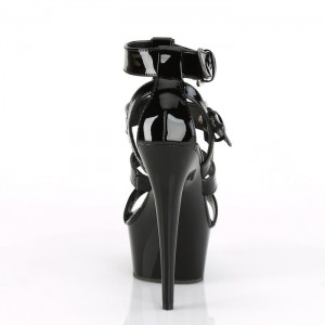 Black Pleaser Delight-658 Women's Sandals | VF5921068