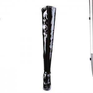 Black Pleaser Domina-3000 Women's Boots | NQ2937456