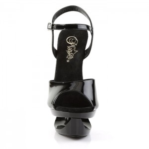 Black Pleaser Eclipse-609 Women's Sandals | YG8273104