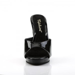 Black Pleaser Flair-401-2 Women's Slides | HZ9413785