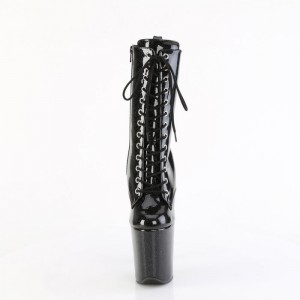 Black Pleaser Flamingo-1040GP Women's Boots | XJ0958764