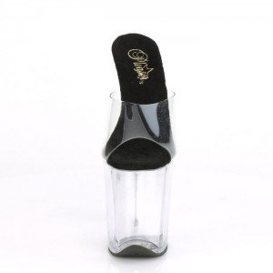 Black Pleaser Flamingo-801 Women's Slides | HV1934850