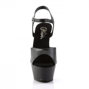 Black Pleaser Kiss-209 Women's Sandals | FI2493568