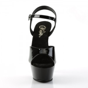 Black Pleaser Kiss-209 Women's Sandals | HY1489326