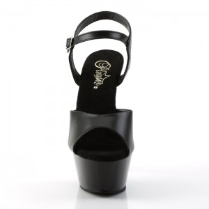 Black Pleaser Kiss-209 Women's Sandals | WE3481592