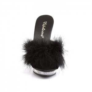 Black Pleaser Lip-101-8 Women's Slides | GE9075481