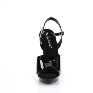 Black Pleaser Lip-109 Women's Sandals | TS2713940