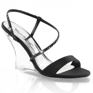 Black Pleaser Lovely-417 Women's Sandals | RL6025731