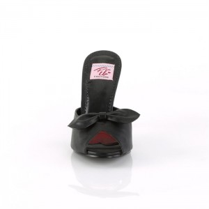 Black Pleaser Monroe-08 Women's Slides | OQ2319540