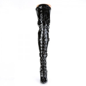 Black Pleaser Seduce-3028 Women's Boots | XH0186543