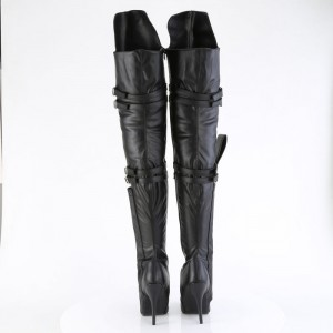 Black Pleaser Seduce-3080 Women's Boots | ND2950418