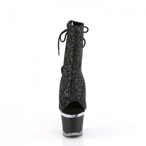 Black Pleaser Spectator-1018G Women's Boots | KG3180526