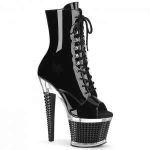 Black Pleaser Spectator-1021 Women's Boots | DJ2651873