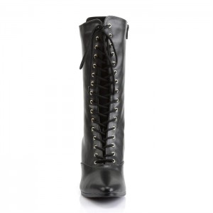 Black Pleaser Victorian-120 Women's Boots | MF7824936