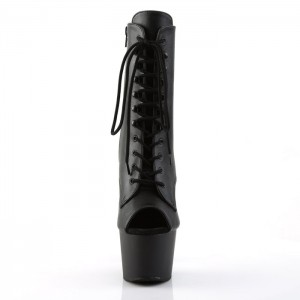 Black / Black Pleaser Adore-1021 Women's Boots | EC7451290