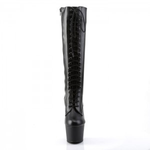 Black / Black Pleaser Adore-2023 Women's Boots | AM3968207