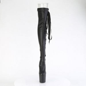 Black / Black Pleaser Craze-3050 Women's Boots | TU7314698