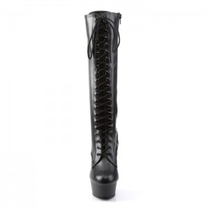 Black / Black Pleaser Delight-2023 Women's Boots | KZ9854721