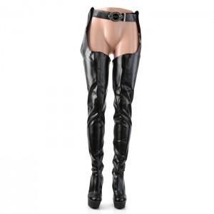 Black / Black Pleaser Delight-5000 Women's Boots | DV4120639