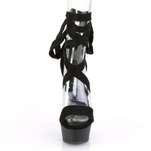 Black / Black Pleaser Delight-671 Women's Sandals | HC6193870