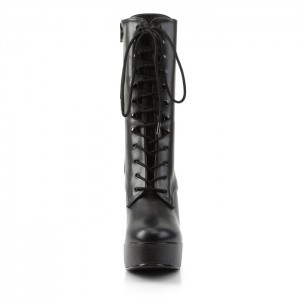 Black / Black Pleaser Electra-1020 Women's Boots | DN3642098