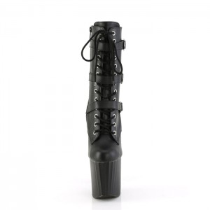 Black / Black Pleaser Enchant-1043 Women's Boots | WA3567820