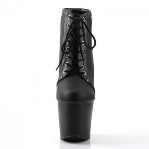 Black / Black Pleaser Fearless-700-28 Women's Boots | SG5196027