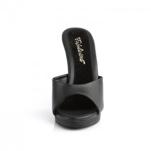 Black / Black Pleaser Flair-401-2 Women's Slides | IE6350729