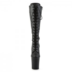 Black / Black Pleaser Flamingo-2023 Women's Boots | JM2904578