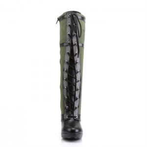 Black / Green Pleaser Arena-2022 Women's Boots | TO7630815