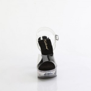 Black / Grey Pleaser Martini-508 Women's Sandals | TU4207593