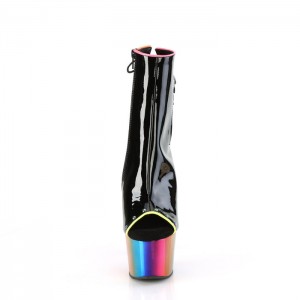 Black / Multicolor Pleaser Adore-1018RC-02 Women's Boots | AY8341625