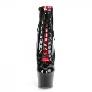 Black / Red Pleaser Adore-1020FH Women's Boots | YM5349217