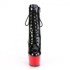 Black / Red Pleaser Adore-1020 Women's Boots | SK7509368